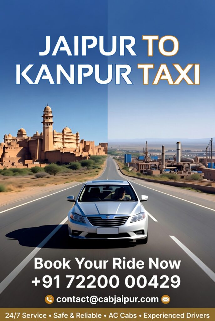 Jaipur to Kanpur Taxi
