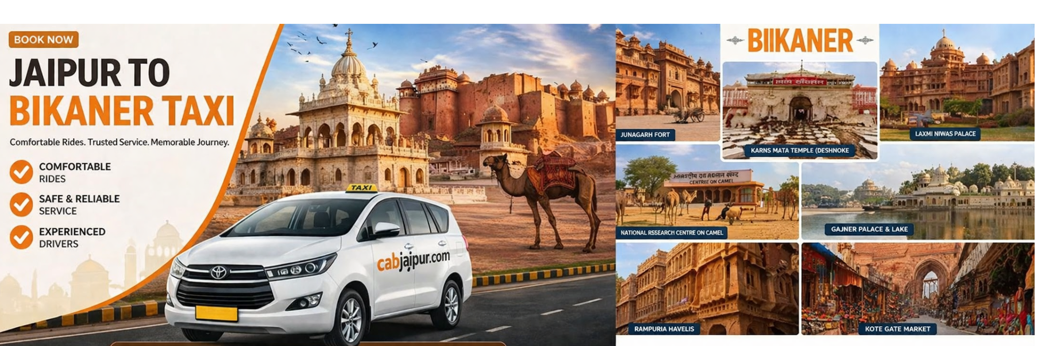 jaipur to bikaner taxi