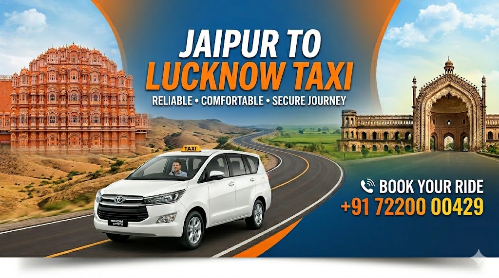 jaipur to lucknow taxi....